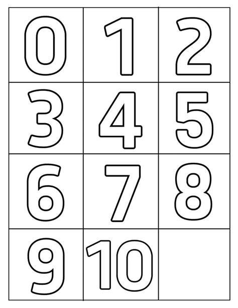 1 Printable Numbers