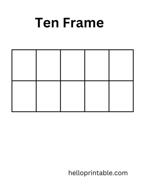 10 Frame Printable