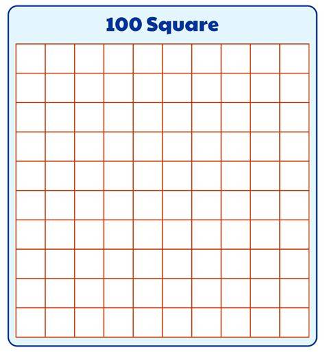 100 Squares Printable