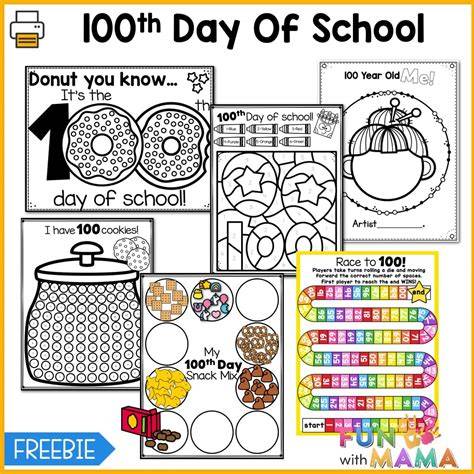 100th Day Of School Free Printables