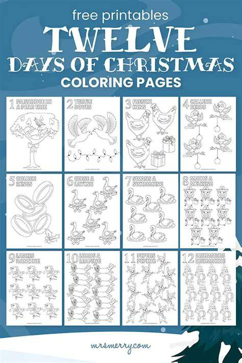 12 Days Of Christmas Pictures Printable