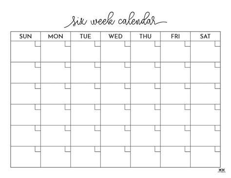 18 Week Calendar