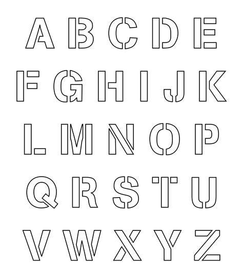 2 Inch Printable Letter Stencils