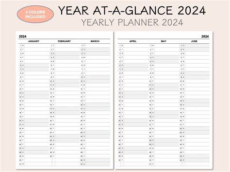 2 Year Calendar Planner