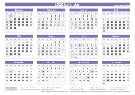 2023 Calendar With Week Numbers Excel