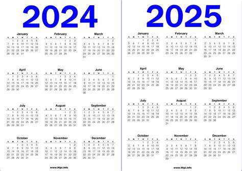 2024 2025 Calendar Printable