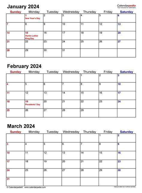 2024 4th Quarter Calendar