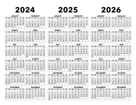 2024 And 2025 And 2026 Calendar