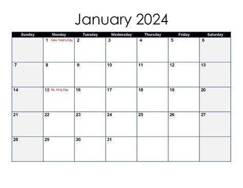 2024 Calendar Excel