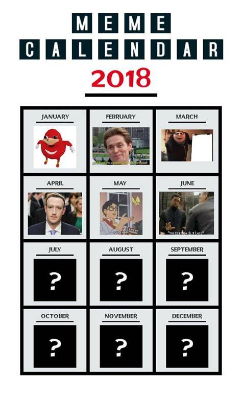 2024 Meme Calendar So Far