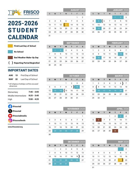 2025 2026 Frisco Isd Calendar