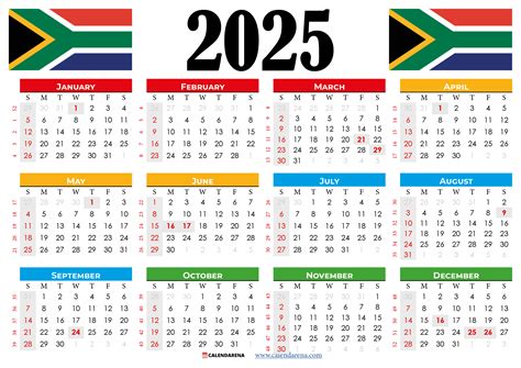 2025 Calendar South Africa