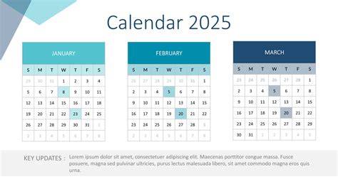2025 Calendar Template Powerpoint