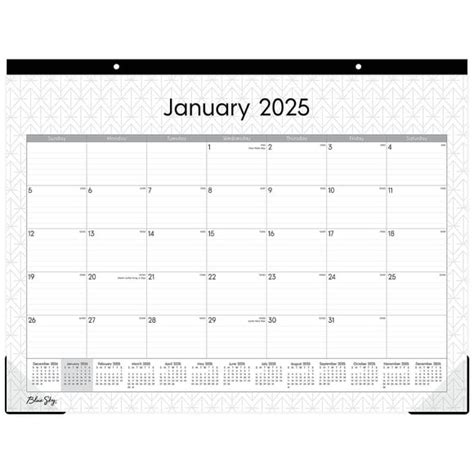 2025 Desk Pad Calendar 22x17