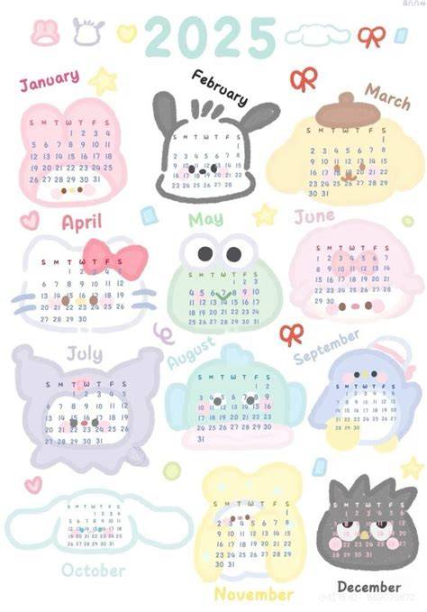2025 Sanrio Calendar