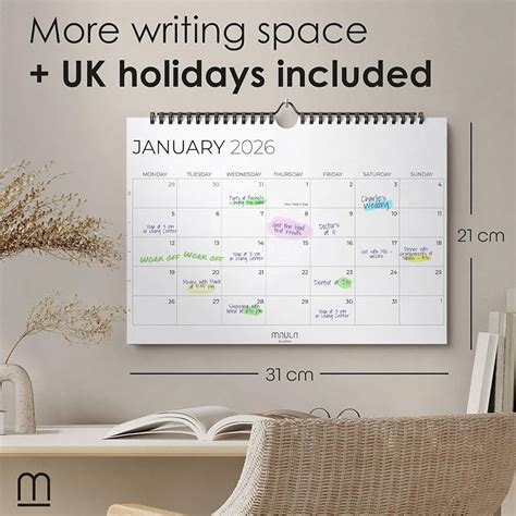 22 X 17 Wall Calendar