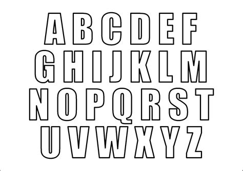 3 Inch Letter Stencils Printable Free