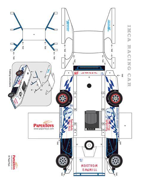 3d Race Car Template Printable