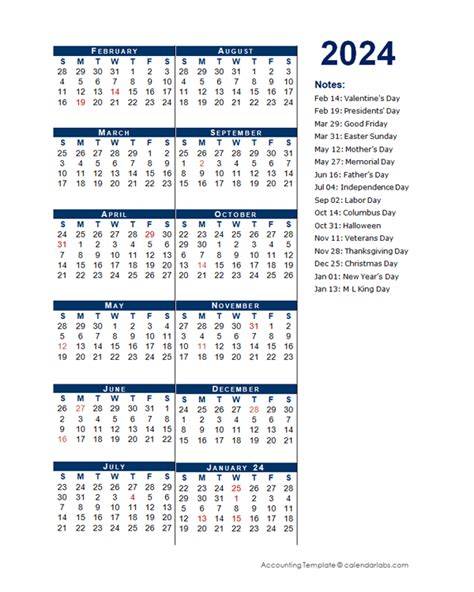 4 4 5 Calendar 2024
