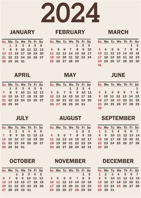 4 5 4 Calendar 2024