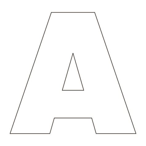 4 Inch Letter Stencils Printable Free