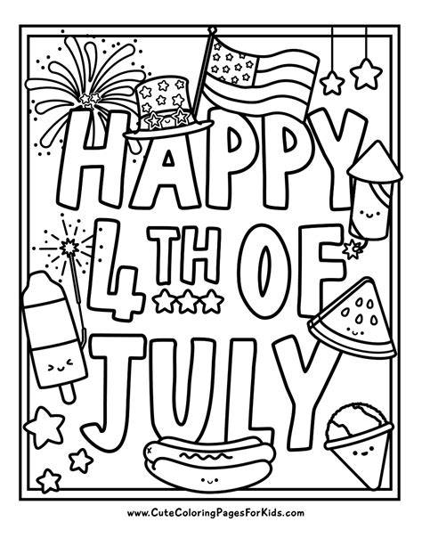 4 Of July Pictures To Color
