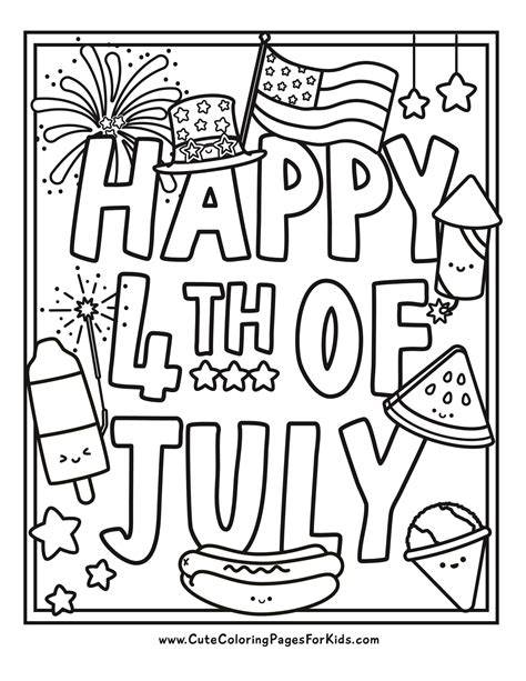 4th Of July Coloring