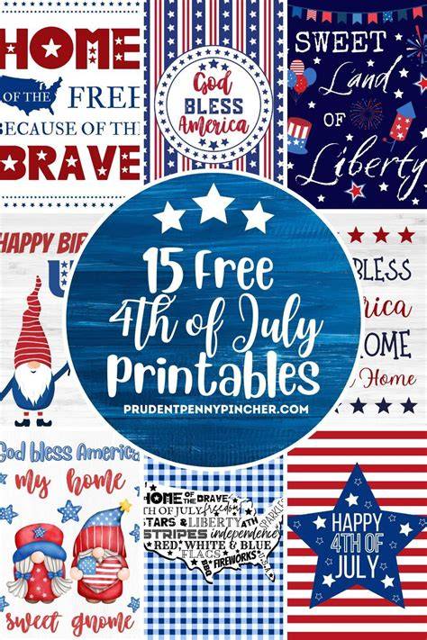 4th Of July Printables