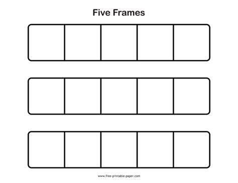 5 Frame Printable