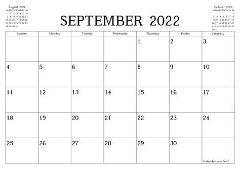 9 2022 Calendar