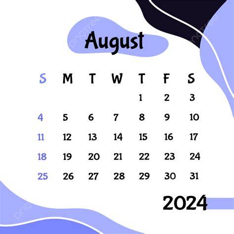 august calendar 2024