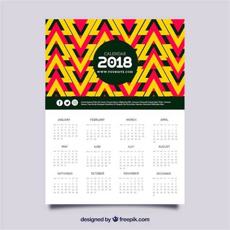 calendar 2018 printables