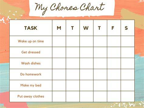 chore list calendar