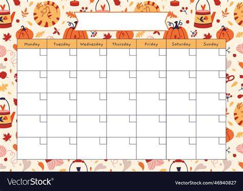 cute blank calendar