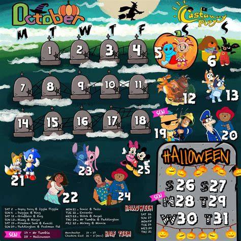 halloween calendar 2024