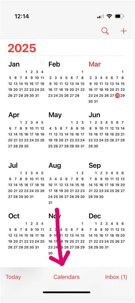 how to share an iphone calendar