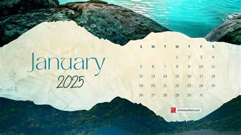 january 2025 calendar wallpaper