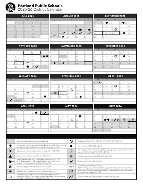 portland public schools calendar