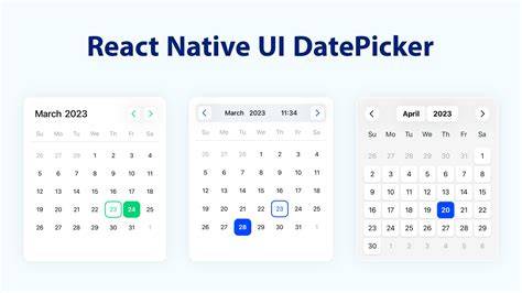 react calendar picker