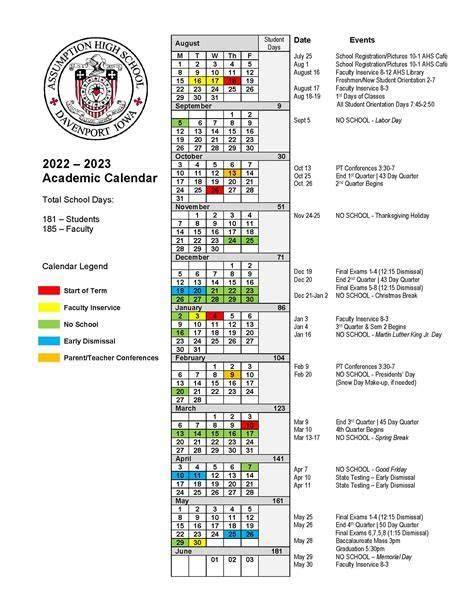 Academic Calendar Acc