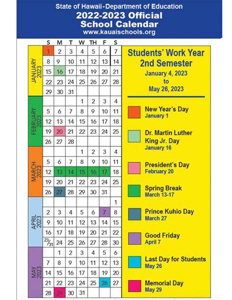 Academic Calendar Doe