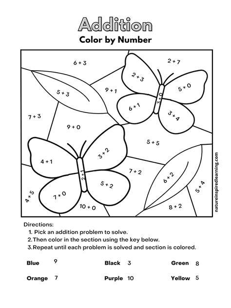 Add And Color Worksheets
