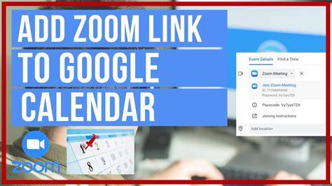 Add Zoom Link To Google Calendar