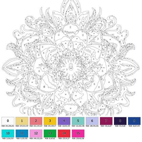 Adult Coloring Book Color By Number For Adults