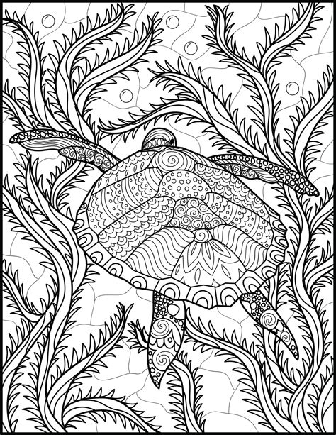 Adult Coloring Book Pages Animals