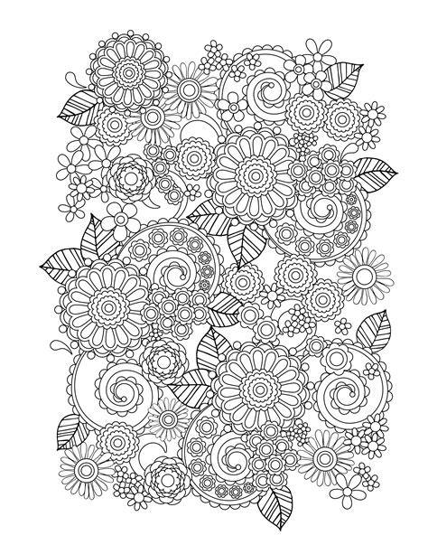 Adult Coloring Floral