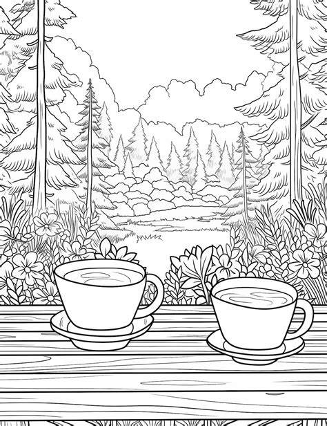 Adult Coloring Nature