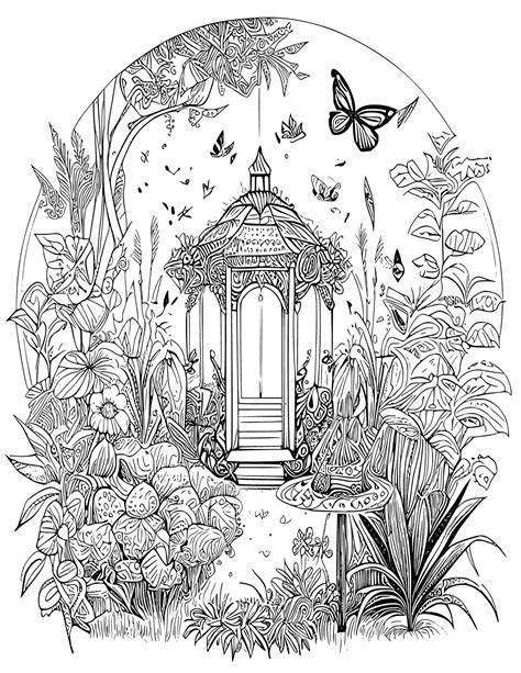 Adult Coloring Pages Garden