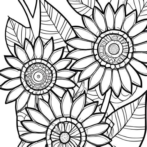 Adult Coloring Pages Of Flowers