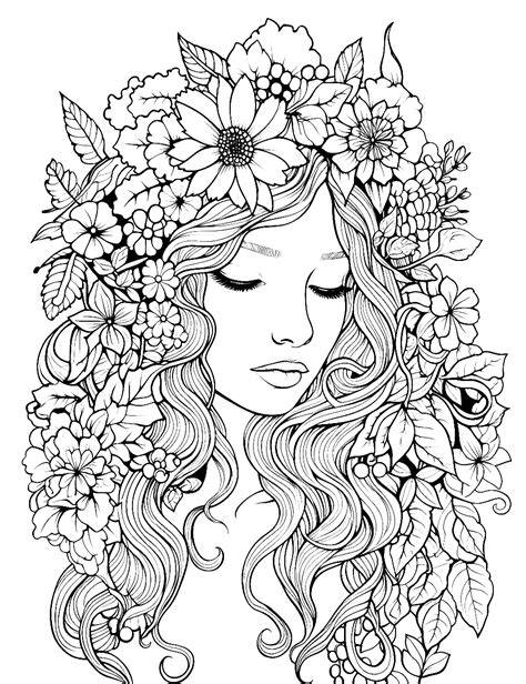 Adult Coloring Pages Of Women